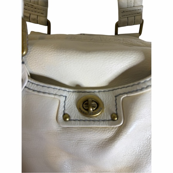 Marc Jacobs Vintage White Leather Handbag Y2k - Picture 4 of 11
